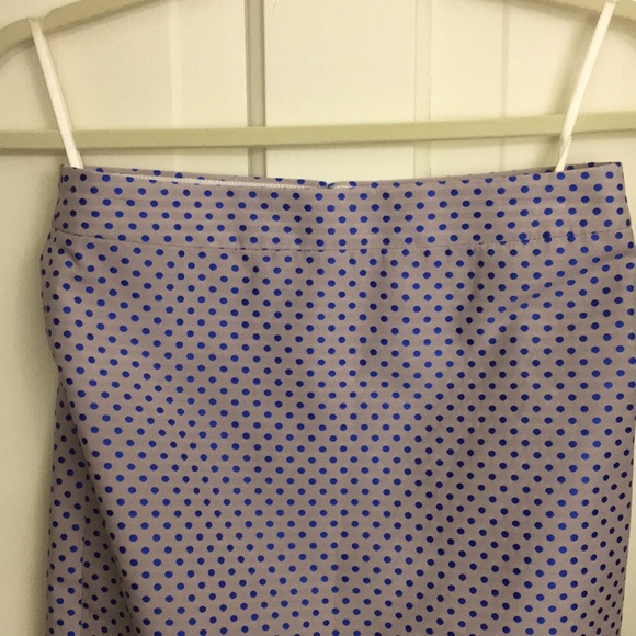 J. Crew Micro Dot Pencil Skirt in Lilac and Blue - Picture 3 of 8